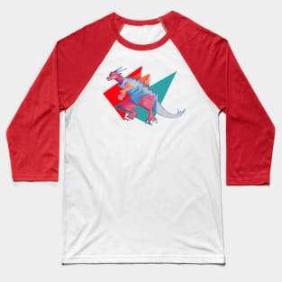 3-D retro dragon Baseball T-Shirt